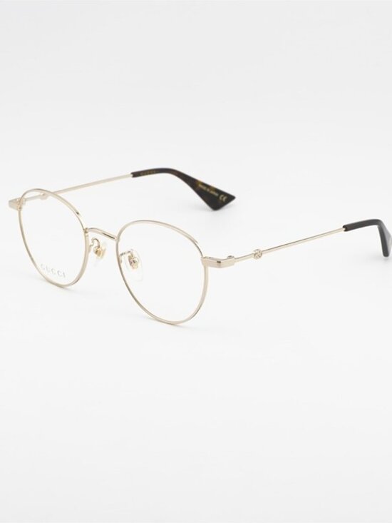 Gucci GG0607OK 001 Eyeglasses Gold 50mm Round Frame main image 6